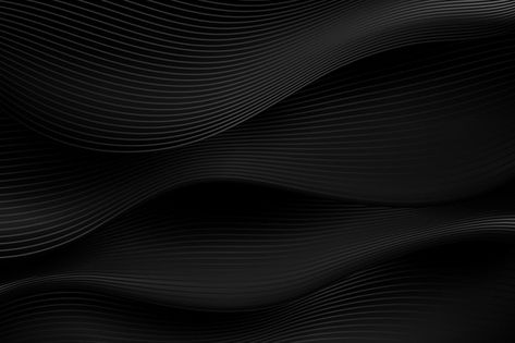 Gradient black background with wavy line... | Free Vector #Freepik #freevector #background #wallpaper #black #elegant Black Abstract Background, Dry Skin Makeup, Logo Presentation, Waves Vector, Brush Background, Creative Infographic, Tech Background, Waves Background, Black Phone Wallpaper