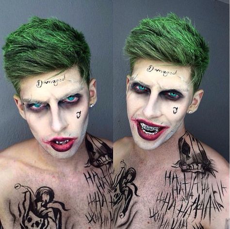 Dracula Makeup, Boy Halloween Makeup, Devil Makeup Halloween, Joker Makeup Tutorial, Makeup Zombie, Boy Haircuts Short, Joker Halloween, Harley Quinn Halloween, To My Boyfriend