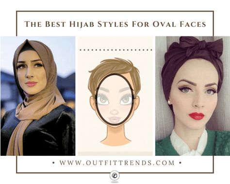 13 Stylish Hijab Wrapping Ideas For Women With Oval Face Hijab For Oval Face Shape, Hijab Style For Long Face, Hijab Tutorial For Long Face, Hijab Tutorial For Oval Face, Hijab For Long Face, Oval Face Hijab Style, Hijab Style For Oval Face, Hijab For Oval Face, Veil Styling