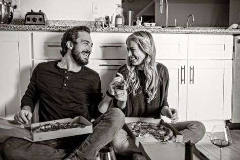 Kitchen Floor Photoshoot, Kitchen Engagement Shoot, Engagement Photos Kitchen, In House Engagement Photos, Kitchen Engagement Photoshoot, Lifestyle Engagement Shoot At Home, In Home Lifestyle Session Couple, Engagement Shoot At Home, At Home Engagement Shoot