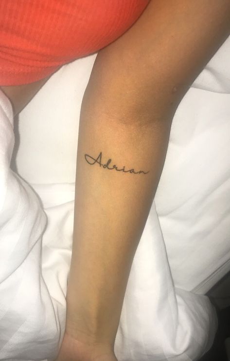 Sibling name tattoo Tristan Name Tattoo, Grayson Tattoo Name, Brother Name Tattoo Ideas, Sibling Name Tattoo, Sibling Name Tattoos, Blonde Hair Girl, Name Tattoo, Name Tattoos, Hair Girl