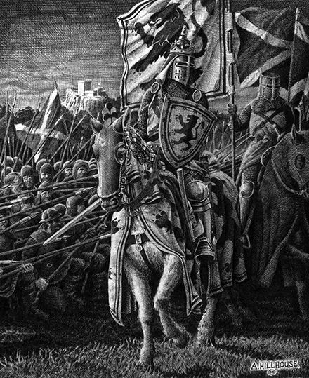 Now or Never- Robert the Bruce, initial ink sketch Battle Of Stirling Bridge, Scottish Army, Robert The Bruce, Scottish Warrior, Scotland History, Medieval Knights, William Wallace, Scottish Culture, National Heroes