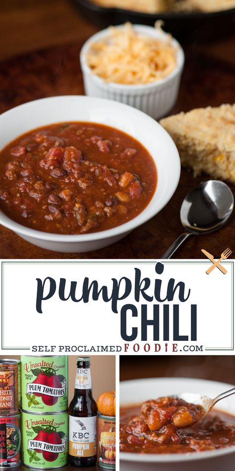 Clean Crockpot, Postpartum Prep, Turkey Pumpkin Chili, Pumpkin Chili Recipe, Savory Pumpkin, Pumpkin Chili, Chili Recipe Crockpot, Turkey Pumpkin, Slow Cooker Pumpkin