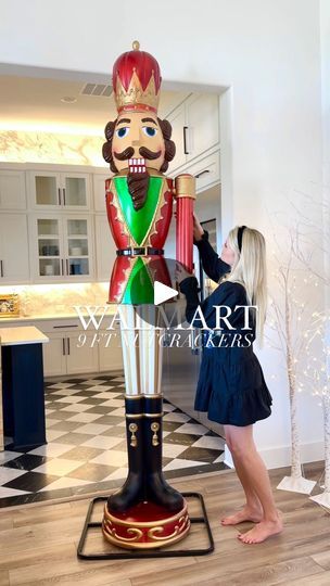 Porch Nutcracker, Broadmoor House, Walmart Home, Walmart Finds, Christmas Front Porch, Home Hacks, Nutcracker, Holiday Crafts, Color Scheme