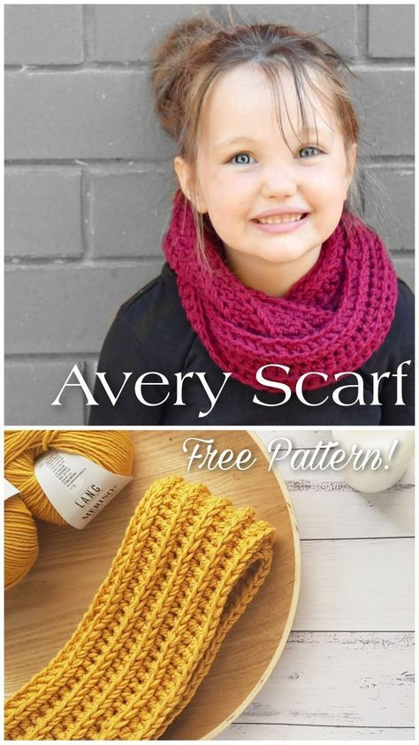 Knit Toddler Scarf, Childrens Scarf Crochet Pattern Free, Toddler Scarf Crochet Pattern, Childrens Scarf Pattern, Diy Scarfs, Crochet Infinity Scarf Free Pattern, Toddler Infinity Scarf, Infinity Scarf Knitting Pattern, Scarf Free Pattern