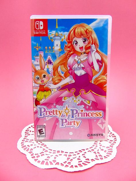 Nintendo Switch Games Anime, Nentindo Switch Games, Kawaii Switch Games, Cute Switch Games, Cute Nintendo Switch Games, Animal Crossing Happy Home Designer, Strawberry Shortcake Toys, Princess Party Games, Girly Games