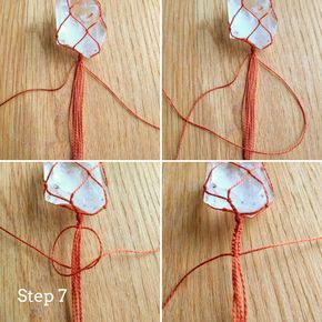 Crystal Necklace Diy, Crystal Jewelry Diy, Macrame Gemstone, Easy Macrame, Jewelry By Brand, Crystal Pendants, Easy Diy Jewelry, Stone Wrapping, Macrame Jewelry