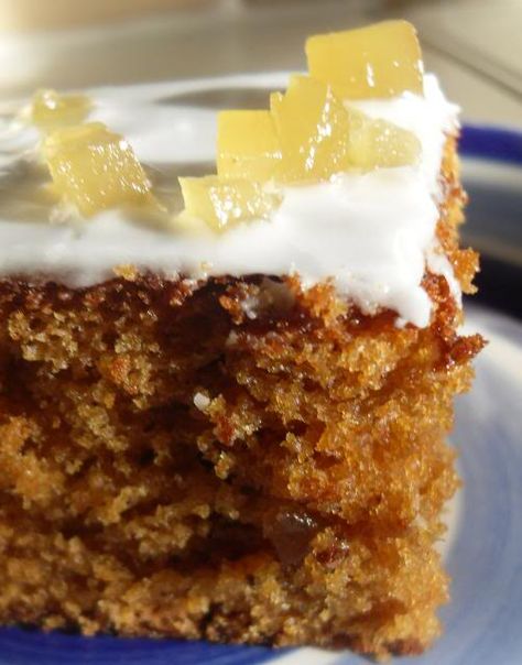 Spicy Ginger Traybakefrom The English Kitchen Traybake Cake, Black Treacle, Demerara Sugar, Tray Cake, Tray Bake Recipes, The English Kitchen, Tray Bake, Drizzle Cake, English Kitchen