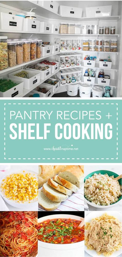 Cooking From The Pantry, First Time Cooking Recipes Simple, Pantry Cooking Challenge, Shelf Cooking Recipes, Shelf Cooking Ideas, Pantry Cooking Recipes, Recipes When You Have No Food, Pantry Dinner Ideas, Ice Recipes