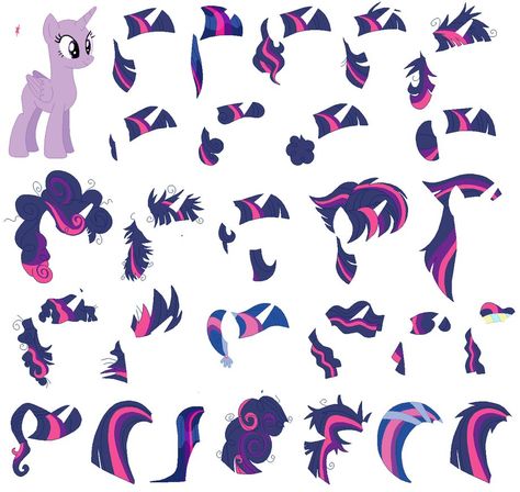 Mlp Hairstyles, My Little Pony Hair, Mlp Twilight Sparkle, Mlp Twilight, My Little Pony Poster, My Little Pony Twilight, My Lil Pony, My Little Pony Drawing, My Little Pony Characters