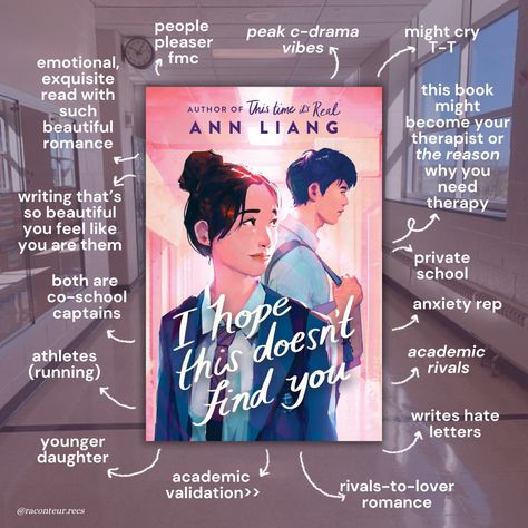 I Hope This Doesn't Find You Aesthetics, Ann Liang Books, I Hope This Doesn't Find You Ann Liang, Ann Liang, Books Recs, Best Books For Teens, Teenage Books To Read, Fiction Books Worth Reading, Book Reading Journal