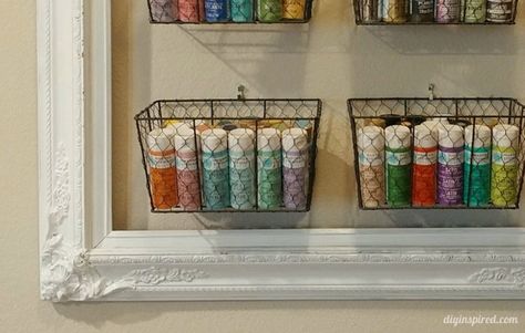 12 Incredibly Clever Craft Room Storage Ideas Repurposed Craft Storage, Small Craft Storage Ideas, Craft Room Wall Storage Diy, Craft Room Wall Organization Ideas, Ideas For Small Craft Rooms, Upcycled Storage Ideas, Craft Paint Storage Ideas Diy, Art Nook Small Spaces, Painting Organization Ideas