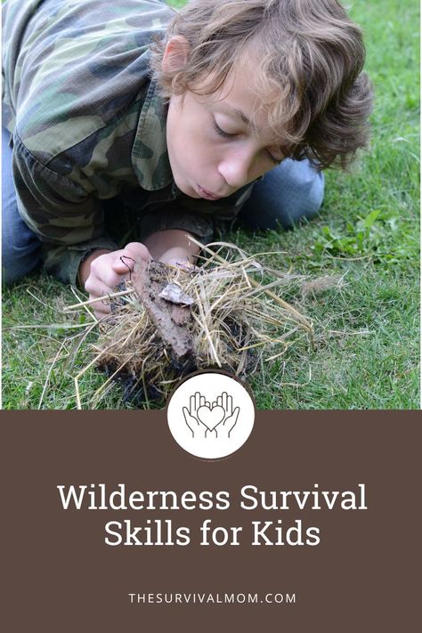 Survival Camp For Kids, Wilderness Activities For Kids, Skills To Teach Your Kids, Kids Survival Activities, Survival Games For Kids, Survival Unit Study, Outdoor Survival Activities For Kids, Outdoor Skills For Kids, Campfire Activities For Kids