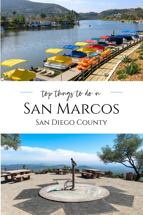 A list of the best things to do in San Marcos, CA written by someone who lives in this North County San Diego neighborhood. San Marcos California, San Diego Neighborhoods, Luxury Family Travel, La Jolla San Diego, Mom Travel, Family Vacation Destinations, San Diego Zoo, Fun Activities To Do, Luxury Retreats