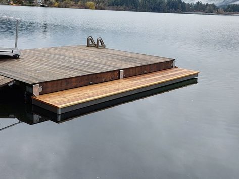 Swim Platforms & Kayak Launch Ramps - Enviro Float Manufacturing (2002) Ltd. Kayak Launch Ramp, Kayak Launch, Decking Options, Dock Cleats, Lake Dock, House Boat, Easy Access, Kayaking, Float