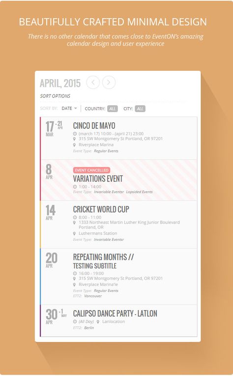 Multi day Calendar list view Event List Design, Calendar Graphic Design, List Ui, Mobile Ux, Title Ideas, Info Board, Calendar Layout, List Design, Mobile Ui Design