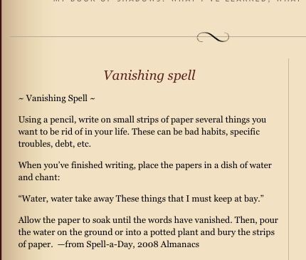 Vanishing spell Vanishing Spell, Saturday Magick, Black Magic Witchcraft, Witchy Spells, Witch Spells, Banishing Spell, Charmed Book Of Shadows, Witch Tips, Witch Quotes