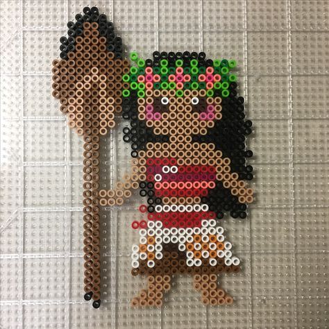 Moana perler pattern *with headband*   #moana #moanaperler #moanaheadband Bead Painting, Perler Pattern, Melty Bead Patterns, Art Perle, Fuse Bead Patterns, Hama Beads Design, Perler Bead Designs, Perler Bead Crafts, Motifs Perler