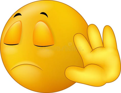 Talk to my hand gesture, smiley emoticon cartoon stock illustration Emoticon Love, Smiley Emoticon, Emoticon Faces, Images Emoji, Whatsapp Logo, Love Smiley, Crying Emoji, Emoticons Emojis, Emoji Symbols