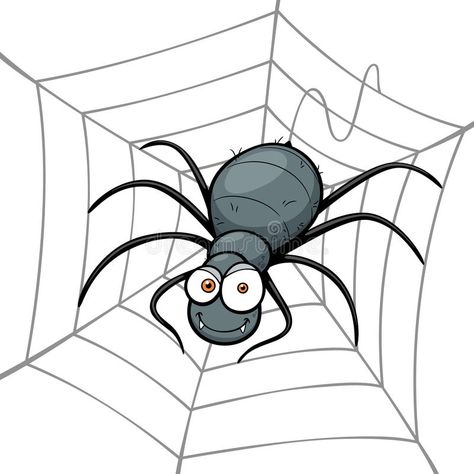 Cartoon Bugs, Spider Cartoon, Cartoon Spider, Web Cartoon, Spider Pictures, Spider Illustration, Pet Spider, Coffee Cup Art, Scrapbook Cover