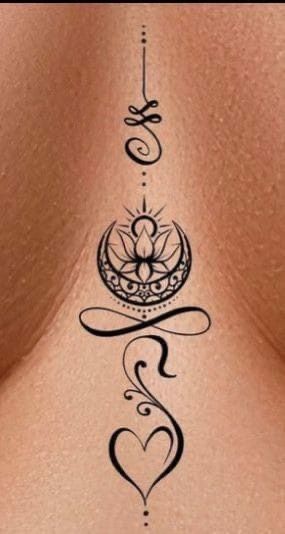 Unalome Tattoo, Writing Tattoos, Tasteful Tattoos, Inspiration Tattoos, Spine Tattoos For Women, Tatuaje A Color, Cute Tattoos For Women, Funny Family, Girly Tattoos