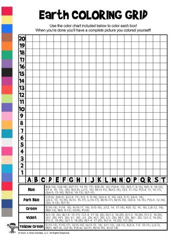 Space Grid Coloring Pages | Woo! Jr. Kids Activities : Children's Publishing Coloring Grid Worksheet, Color Pixel Art Free Printable, Pixel Coloring Pages, Grid Coloring Pages, Grid Drawing Worksheet, Grid Coloring, Grid Printable, Outer Space Activities, Number Grid