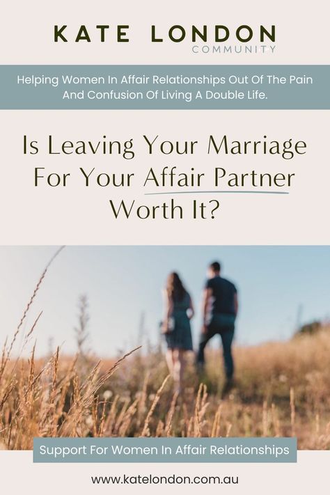 Are you thinking of leaving your marriage for your affair partner? Affair relationships are different from other types of relationships; Their unique circumstances make deciding whether or not to pursue it seriously even more complicated. Getting Over An Affair, After The Affair, What Kind Of Man, Married Man, Types Of Relationships, Mid Life Crisis, Double Life, Married Men, Married Woman