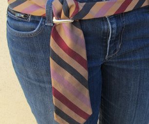 Turn a Men's Necktie into a Ladies Belt in minutes! Necktie Crafts, Tie Ideas, Old Ties, Diy Belts, Tie Crafts, Ikat Pinggang, Belt Tying, Diy Vintage, Sewing Skills