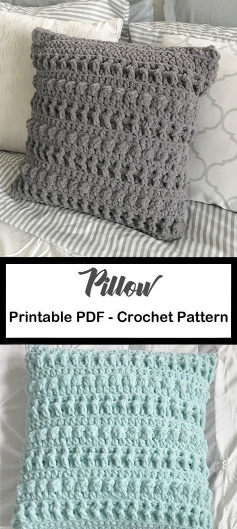 pillow crochet pattern -amorecraftylife.com #crochet #crochetpattern #diy Crocheted Pillows, Pillow Crochet Pattern, Crochet Pillow Patterns Free, Crochet Cushion Pattern, Beau Crochet, Cushion Cover Pattern, Pillow Crochet, Crochet Cushion, Crochet Pillow Cover