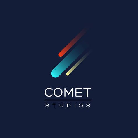 Comet Studios Logo - Paralitik Comet Logo, Logo Class, Podcast Logos, Maltese Flag, Spirit Logo, Logo Desing, Inspiration Logo Design, Logo Light, Logo Shapes