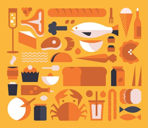 Screen_shot_2014-01-23_at_3.16.28_pm 2d Food Illustration, Abstract Food Illustration, Food Illustrations Vector, Food Geometric Illustration, Table Of Food Illustration, Food Business Ideas, Human Figure Sketches, Figure Sketching, Fun Illustration