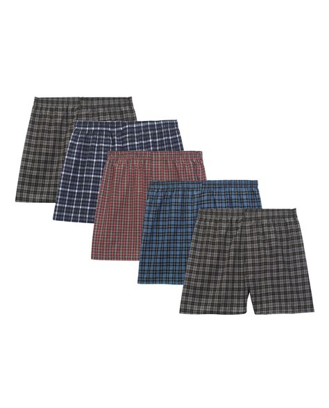 Men's 5 Pack Tartan Boxer Plaid Plaid Boxers, Boxers For Men, Men's Boxers, Mens Boxer Shorts, Basic Fit, Mens Boxers, Cool Weather, Boxer Shorts, The Loom