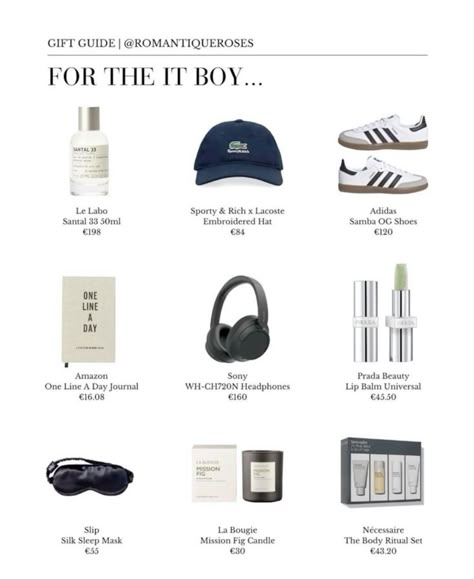 Dark Academia Essentials Men, Men Wishlist Gift Ideas, Guys Christmas List, Men’s Essentials, Men Wishlist, Men’s Gift Guide, Men Essentials Man Stuff, Gifts For Him Aesthetic, Spa Inspired Bedroom