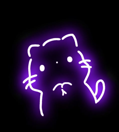 Purple Profile Picture Aesthetic, Purple Small Widget, Purple Matching Pfp, Glowing Icons, Widgets Purple, Purple Characters, Pfp Mask, Cat Pfps, Purple Ideas