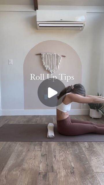 Hannah | Pilates Instructor on Instagram: "Do you struggle with roll ups too? You are not alone they are challenging and even tho they are considered beginner I find them more intermediate level!

In my classes we always do prep moves like these to get ready for challenging moves. 

The way your instructor structures class is important 🤍 otherwise moves may be too challenging because your spine isn’t warmed up to do them yet! 

Take fully guided classes with me in my online studio so you can get strong with Pilates at home today! 

Comment “PILATES” and I’ll send you info on how to get started! ✨

[Pilates workout, Pilates exercises, Pilates home, Pilates home studio, At home workouts, Home workout exercises, At home pilates, Pilates instructor, Pilates inspiration, Pilates abs workout, P Pilates Moves At Home, At Home Pilates Studio, Pilates Home Studio, Workout Exercises At Home, Pilates Abs Workout, Home Pilates Studio, At Home Pilates, Pilates Inspiration, Workouts Home