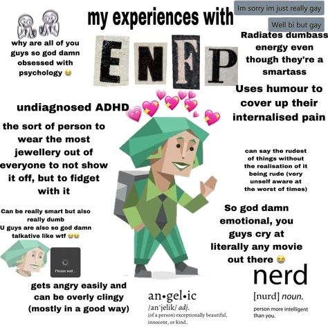 Enfp Stereotype Vs My Experience, Isfj And Enfp Friendship, Enfp Enneagram Types, Enfp Aesthetic Pictures, Enfp Personality Type, Enfp And Isfp, Enfp Funny, Chaotic Personality, Enfp Traits