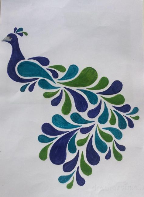 Peacock Stencil Pattern, Drawing Peacock Easy, Peacock Drawing Simple Easy, Peacock Abstract Art, Peacock Fabric Painting Designs, Peacock Stencil Design, Peacock Painting On Fabric, Stensil Drawings Art, Peacock Feather Drawing Simple