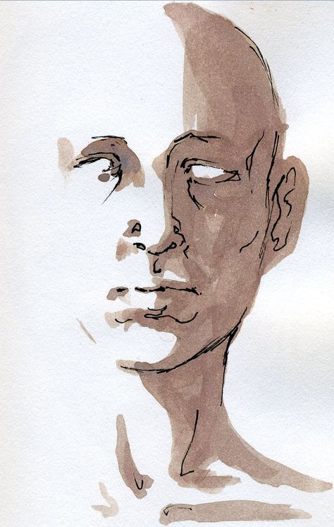 Shadow On Face Drawing, Watercolor Shadows Face, How To Draw Shadows On A Face, Shadowing Faces Drawing, Drawn Faces Sketches, Face Drawing Sketches Simple, Stretched Face Art, Face Shadows Drawing, Shadow Face Art