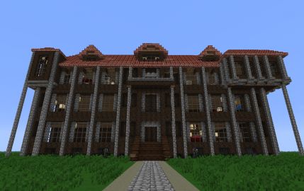 Minecraft Asylum Mental Asylum, Nerds Candy, Building Map, Minecraft Buildings, Minecraft Creations, Minecraft Designs, Minecraft Houses, Minecraft, Building