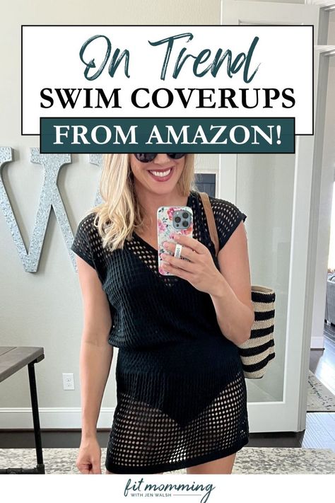 Looking for trendy swimwear cover-ups? Amazon Fashion has you covered with a variety of stylish options that complement your women's swimwear. Whether you're lounging by the pool or heading to the beach, these cover-ups are a versatile and fashionable addition to your women's fashion wardrobe. Find your perfect summer look with Amazon Fashion. Black Beach Dress, Airy Dress, Nordstrom Sale, Summer Vacation Outfits, Trendy Swimwear, Black One Piece Swimsuit, Pool Days, Cover Ups, Pinterest Fashion