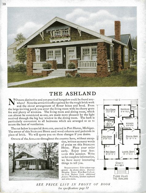 Vintage Craftsman House Plans, Craftsman Bungalow Exterior, American Bungalow, Chicago Bungalow, Kit House, Vintage Craftsman, Bungalow Homes, Vintage House Plans, Garage House Plans