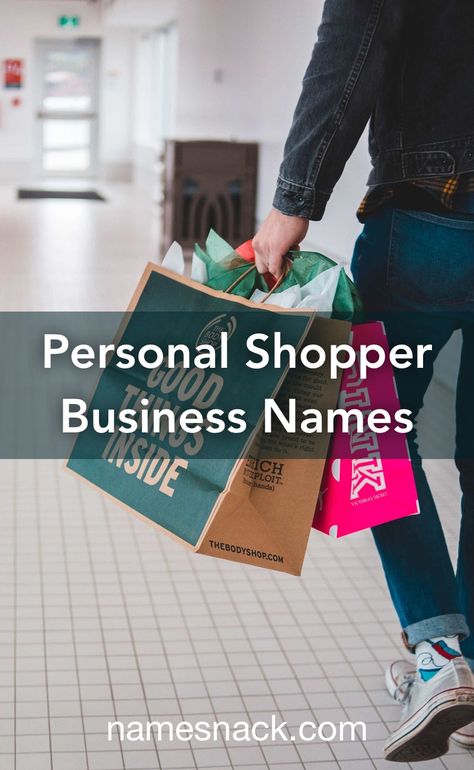 Stylist Name Ideas, Personal Shopper Logo Ideas, Personal Shopper Logo, Personal Shopper Business, Merchandising Business, Catchy Taglines, Personal Trainer Business, Store Names Ideas, Shop Name Ideas