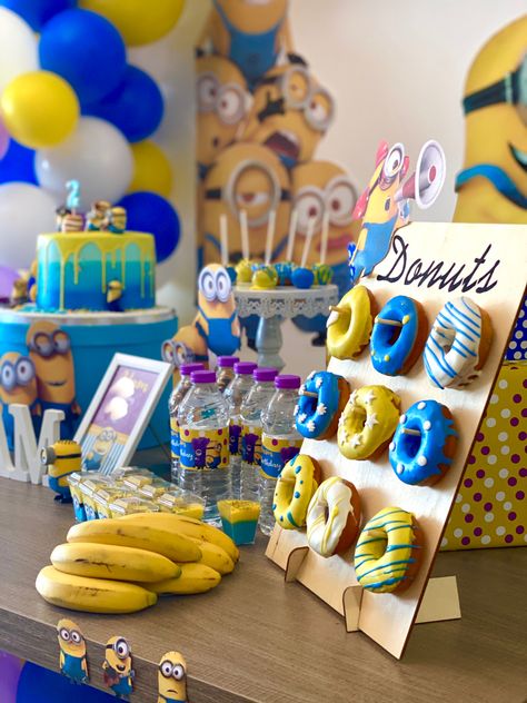 Mega Minions Birthday Party, Minion Birthday Party Activities, Mega Minion Birthday Party, Minions Second Birthday Party, Minion 4th Birthday Party, Minion Themed Birthday Party Decorations, Minion Diy Decorations, Minion Birthday Party Decorations Diy, Minion Party Decor