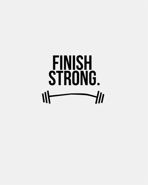 It's the last day of the year, make it count. Finish strong 💪🏼 #finish #end #newbeginnings #2016 #fitness #health #strong https://instagram.com/p/_9d3mUu1P0/ Strong Gym Quotes, Finish Strong Quotes, Motivational Tattoos, Finish Strong, Gym Quote, Fitness Gear, Gym Clothing, Sport Quotes, Fitness Logo