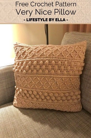 Crochet Pillow Case Pattern, Modern Haken, Crochet Pillow Patterns Free, Crochet Pillow Cases, Crochet Cushion Pattern, Beau Crochet, Cushion Cover Pattern, Crochet Cushion, Crochet Pillow Cover