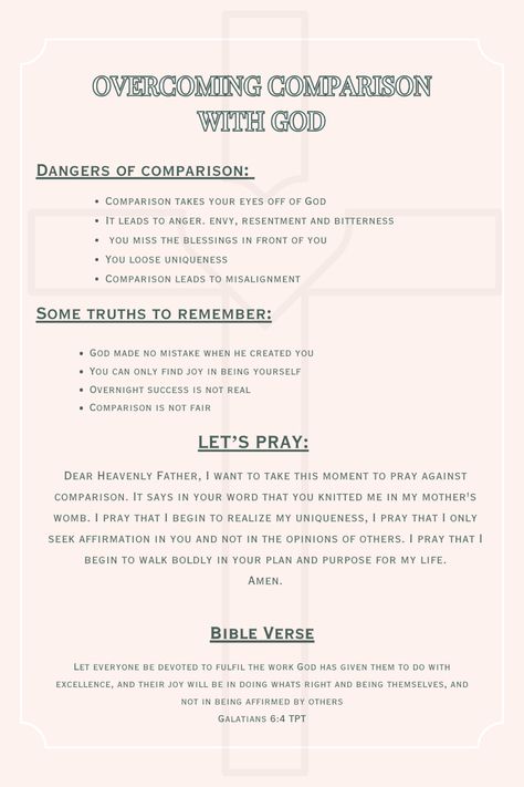 #overcomingchallenge #comparison #christianwomen Scripture For Comparison, Bible Verse On Comparison, Bible Verse About Comparing, Comparison Bible Verse, Gods Plan Not Mine, Its Locked, Bully Prevention, God Spirituality, Christian Advice