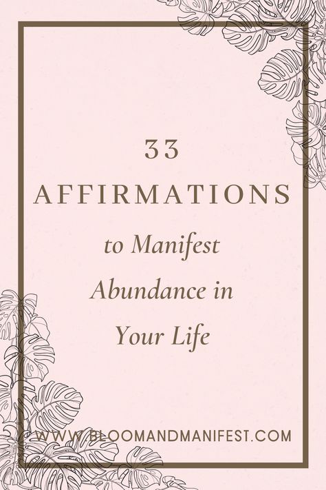 These affirmations for manifesting abundance are great to read, say or write daily as you manifest your dreams. Daily Affirmations For Manifestation, Affirmation Abundance, Daily Affirmations For Money, Manifest Writing, Manifestation Abundance, Affirmations For Abundance, Abundance Manifestation, Positive Manifestation, Daily Manifestation