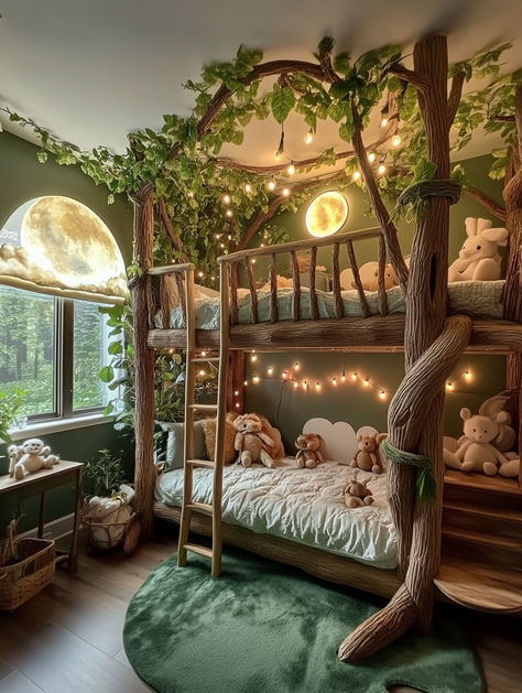 Kids dream jungle theme room. Jungle Bedroom Kids Boys, Toddler Animal Room, Jungle Theme Room For Boys, Safari Boy Room, Toddler Jungle Bedroom, Girl Jungle Room, Jungle Theme Bedroom Kids, Girls Safari Bedroom, Animal Bedroom Kids