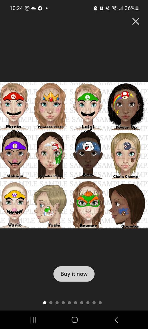 Super Mario Bros Face Paint, Super Mario Face Paint Easy, Mario And Luigi Face Paint, Luigi Face Paint, Video Game Face Paint, Yoshi Face Paint, Yoshi Makeup, Princess Peach Face Paint, Bowser Face Paint