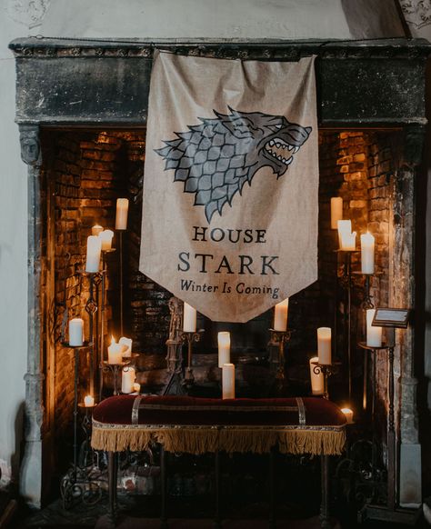 Fireplace With Candles, Hammond Castle, Game Of Thrones Theme, Jon Snow And Daenerys, Gloucester Massachusetts, Candles In Fireplace, Calligraphy Stationery, Top Knots, Wedding Dress Organza